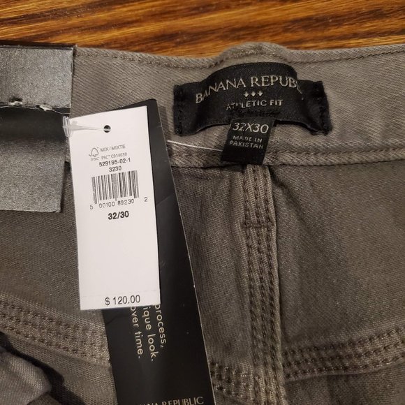 Banana Republic Athletic-Fit Jean in Charcoal NWT - Picture 3 of 5